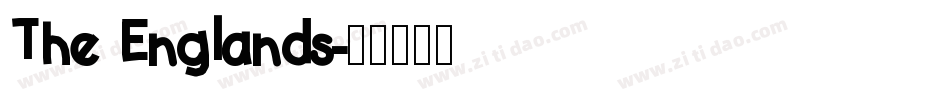 The Englands字体转换